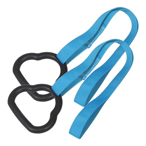 Set de anillas gimnasia con correas ajustables de ABS miniatura 1