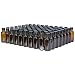 (80 Pack) 2 oz. Amber Boston Round with Black Poly Cone Cap