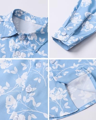 Image of SANGTREE Baby Suits for Boys Gentleman Wedding Outfits Long Sleeve Dress Shirt Suspender Pants Bowtie Boy Clothes Set, 1-6T