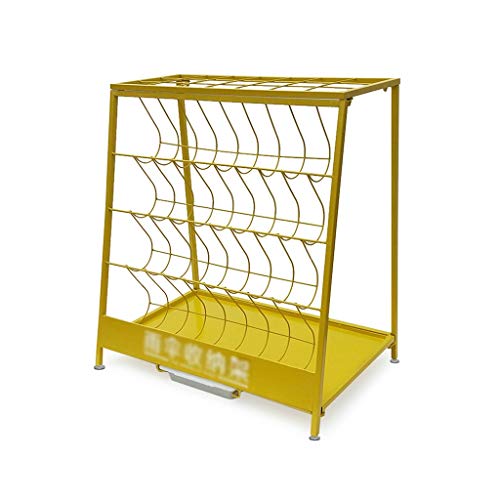 Porte-parapluies en fer forgé multicouche de rangement pour hall d'hôtel et maison - 2