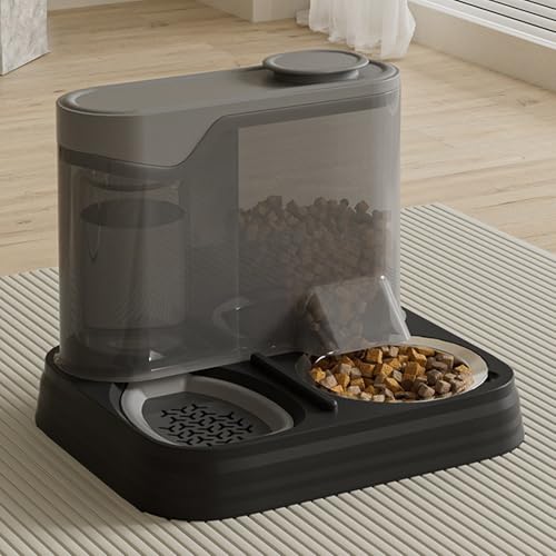 Distributeur automatique pour chats : grande capacité nourriture 2 en 1
