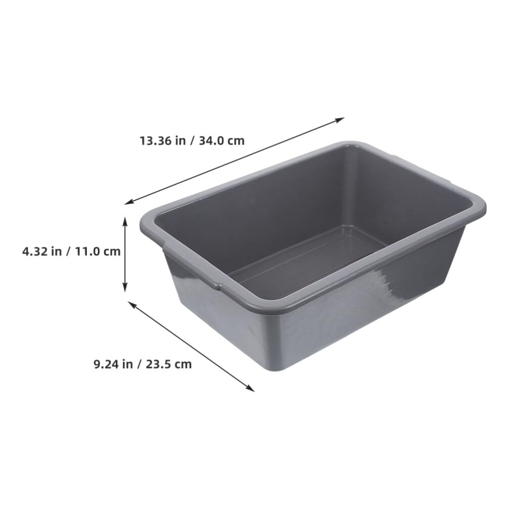 2pezzi Vaschette Utilitarie Plastica Per Lavaggio Con Maniglie Per Ristoranti Cucina e Giardino Contenitori Versatili Per Organizzare e Conservare Alimenti