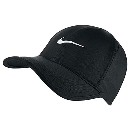 Nike fjäderljus keps – unisex visir Svart/Svart/Vit onely size