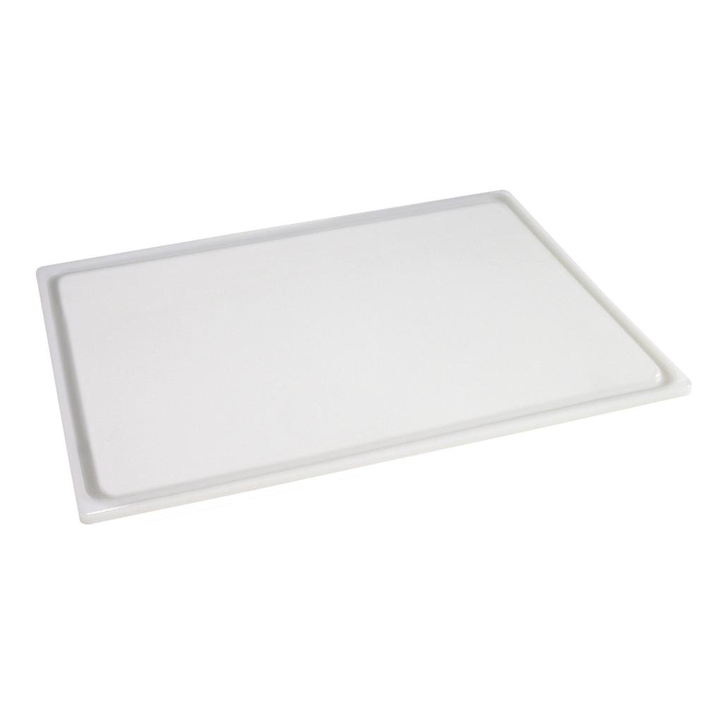3 Stück Kesper Tranchierbrett, Frühstücksbrett, Schneidebrett, Küchenbrett, aus Kunststoff, Maße: ca. 610 x 450 x 12 mm, in weiß