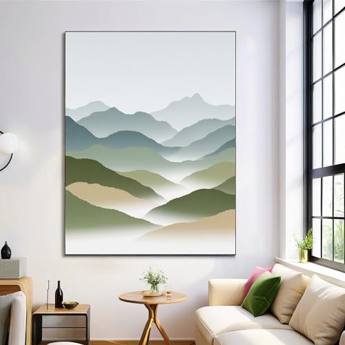 Affiches montagnes abstraites décoration murale art minimaliste