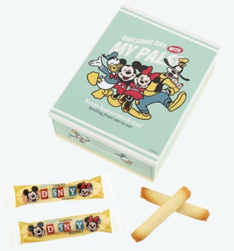 Amazon.co.jp: ミッキー＆フレンズ ロールクッキー 缶 買い物袋付き 