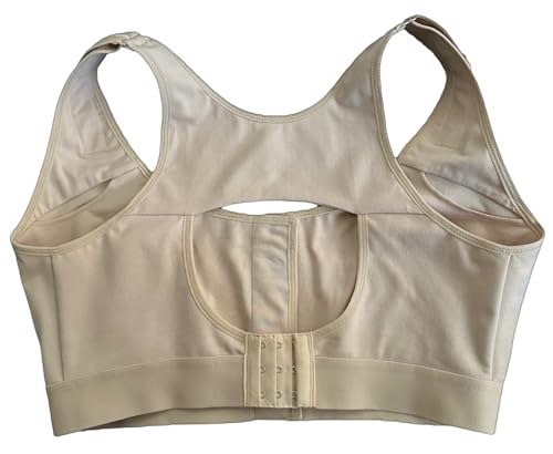 Image of Post Surgery Recovery Bra - Easy On Front Closure, Adjustable Straps, Breathable Cotton