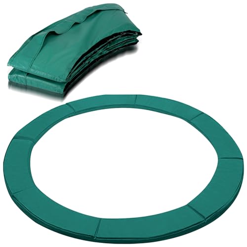 Herrselsam Housse de protection pour bord de trampoline de fitness, indéchirable, résistante aux rayons ultraviolets, tapis de sécurité, verte