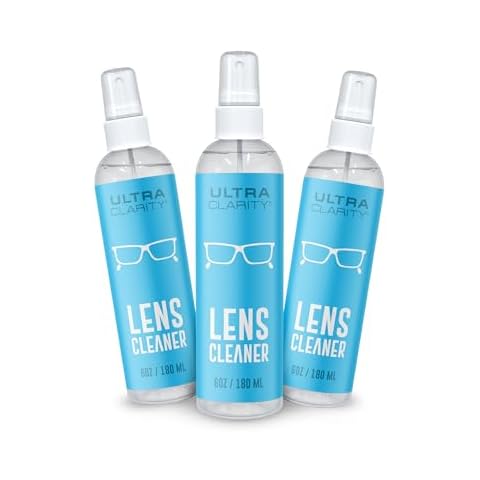 Powered by Nano Magic Eyeglass Lens Cleaning Spray 6 oz (3 Pack) | Professional Grade Formula, Silicone-Free | for Glasses, Phone, Electronic Screens, Optic Surfaces, Coated Surfaces Cover