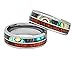 PCH Jewelers Tungsten Hawaiian Koa Wood and Abalone Inlay Wedding Ring or Gift Size 6-15