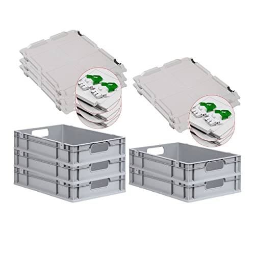 Proregal SuperSparSet 5x Eurobox mit Grünen Verschlüssen