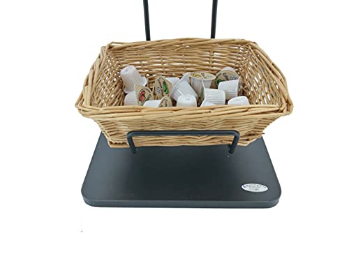 Fixturedisplays® Mini 3 Tier Wicker Basket Market Rack Countertop Stand, Small For Large Produce, Great For Small Articles: Coffee Condiments Organizer, Gums, Treats, Lollipops, Lighers 119999-Npf #TOP5