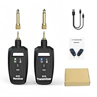 EFFORTLESS SETUP: Turn on transmitter and receiver for instant 2.4GHz connection without complex configs so you focus on playing 100FT STAGE RANGE: Move freely up to 30 meters during live shows while maintaining clear audio signal for guitar or bass ...