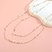 KFHENSOMR Long Pearl Necklaces for Women - Dainty Layered Chain Necklace Fashion Jewelry Gift Sweater Accessories (Gold)