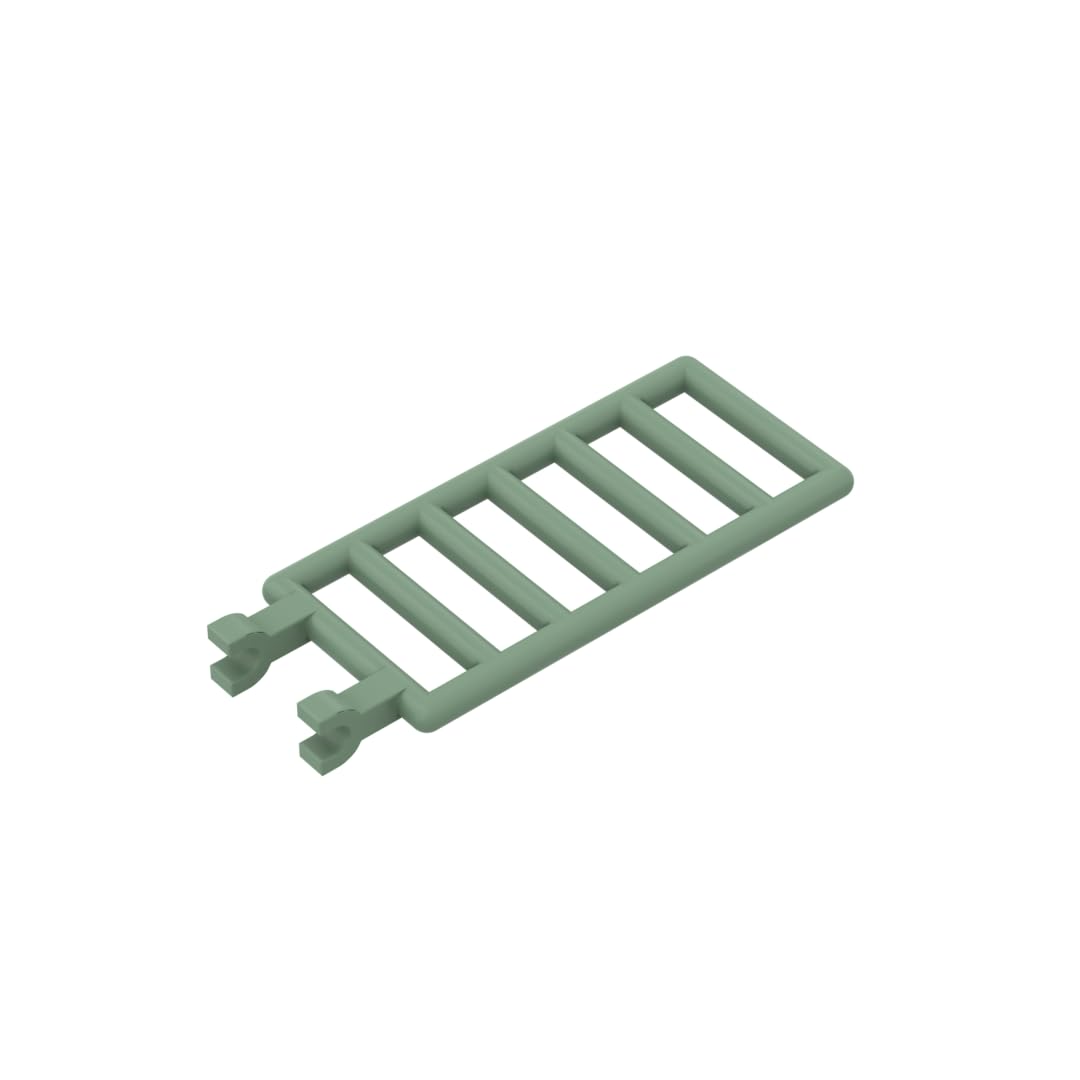 6020 Ornaments Bar 7x3 with Double Clips (Ladder), Sand Green, 50 PCS — image 1