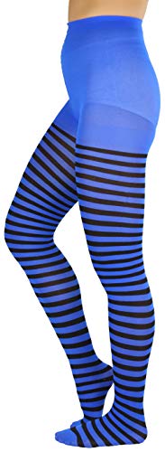 Image of ToBeInStyle Women's Nylon Horizontal Striped Tights