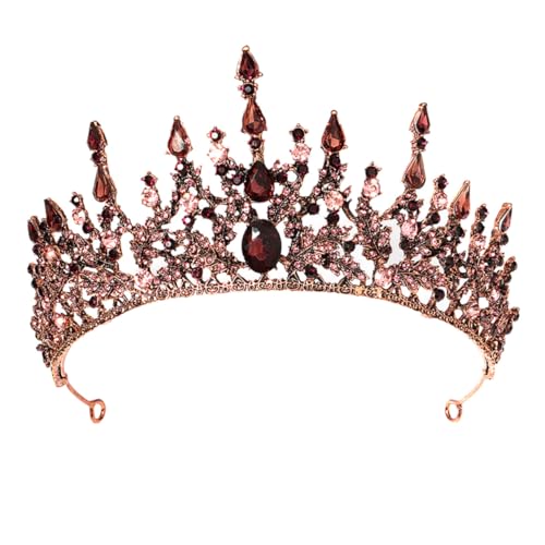 Couronne baroque en alliage pour femme diadème or antique de mariage et fêtes