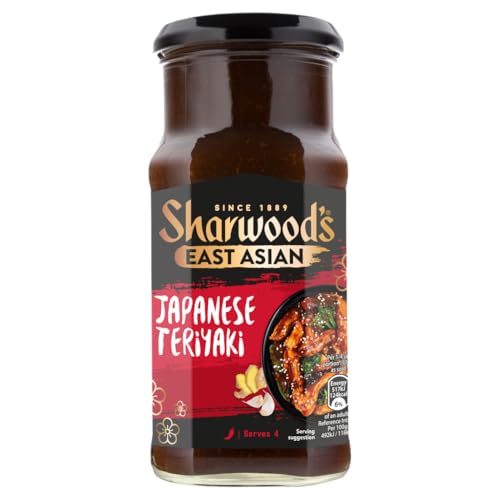 Sharwoods Japanese Teriyaki Sauce Sweet & Savoury Soy Blend With Ginger & Garlic 415 g Jar (Pack of 1)