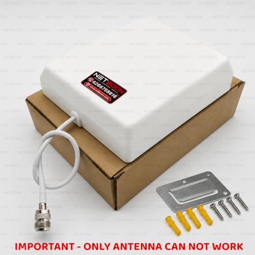Image of 9 dBi Patch Panel Antenna | Wideband 698-2700 MHz | Indoor /Outdoor Directional Antenna | Made in India | Threaded RF Interface | Wall /Pole Mount