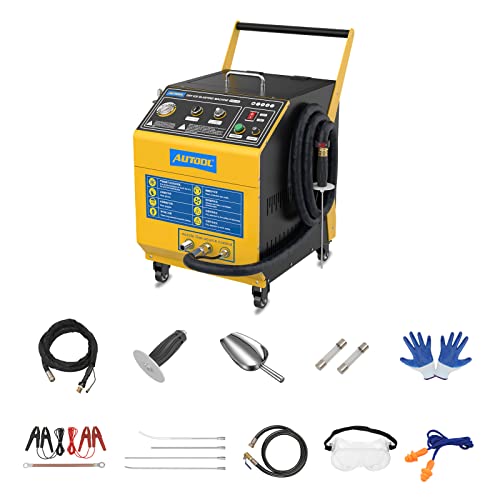AUTOOL HTS708 Mini máquina para la limpieza de hielo seco para todo tipo de equipos con panel de control de presión ajustable (estándar europeo)