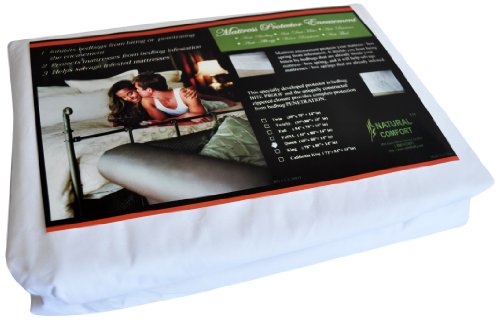Natural Comfort Anti-Bedbug Waterproof 9-Inch Box Spring/Mattress Encasement, Full X-Large