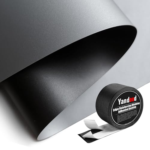 Projector Screen Material Ambient Light Rejecting Fabric 69x118 inch for Max 130 inch 16:9 Projection Screen DIY, Black Backing 4K Ultra HD Front Projection EVA Polymer Material (Grey)