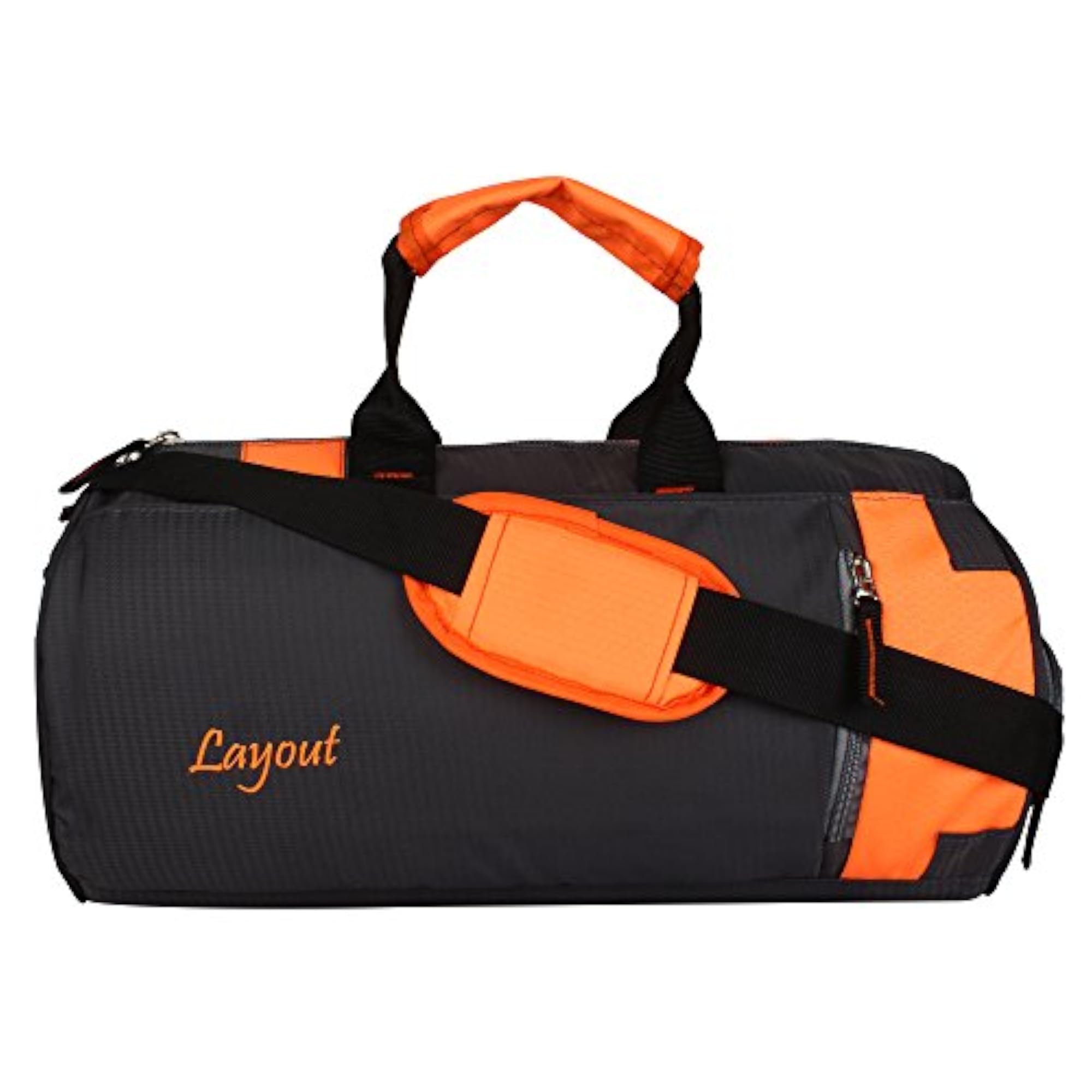 Grey Orange Crysta Gym Bag