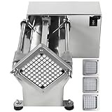 vnmudzeo Automatische Kartoffelschneidemaschine – Gewerblicher Pommesschneider aus Edelstahl für HäHnchen-Imbisse, SnackstäNde Und Restaurants