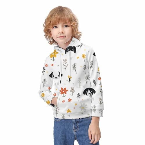 Belle pull imprimé 3D chien mignon : cadeau idéal ado 13-15 ans - 3