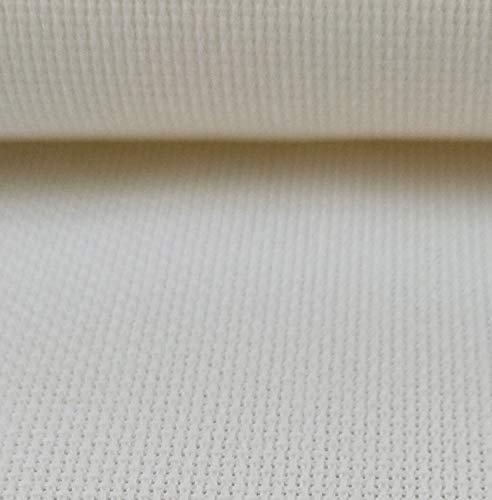 Image of 59 inch x one Yard 18 Ct Counted Cotton Aida Cloth Cross Stitch Fabric (Cream)