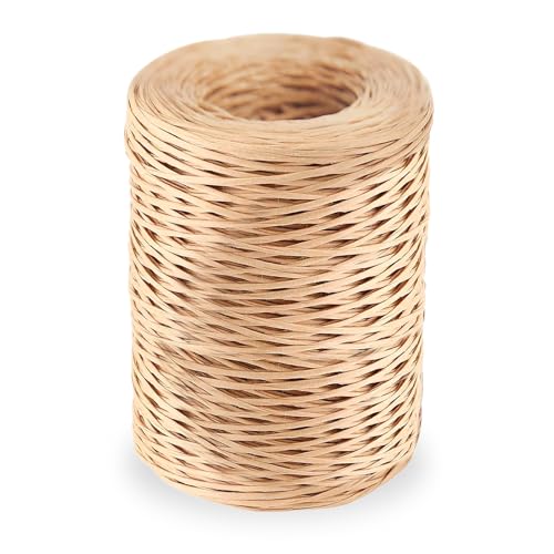 Papierdraht zum Basteln 200m Papierkordel Floristik Papierwickeldraht Drahtschnur Papierdraht Papier Eisendraht zum Basteln