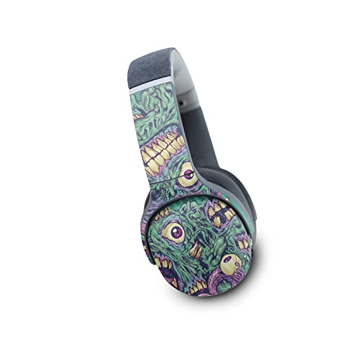 Image of MightySkins Carbon Fiber Skin Compatible with Skullcandy Crusher Evo Wireless - Eyes and Teeth | Protective, Durable Textured Carbon Fiber Finish | Easy to Apply | Made in The USA