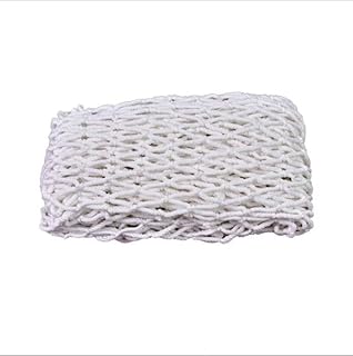 GEIRONV 5m Indoor Outdoor Climbing Net, White Nylon Rope Net Stairs Balcony Protective Net Decoration Net Child Safety Net Protection Rope Net (Color : 10mm Rope Thickness, Size : 15 cm mesh)