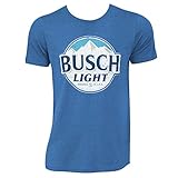 Busch Light Heather Round Logo Tee Shirt Large