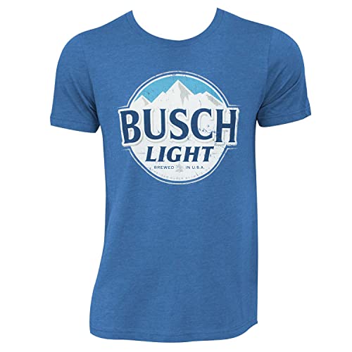 Busch Light Heather Round Logo Tee Shirt Large