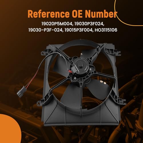 Image of maXpeedingrods 620-230 Radiator Fan Assembly fits for Honda CR-V 1997-2001, 19020P5M004 19030P3F024