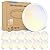 VOLISUN 12Pack 5CCT LED Flush Mount Ceiling Light, 7 inch Dimmable Ultra-Thin LED Ceiling Light Fixture, 3000K-6500K Selectable, 15W LED Ceiling Lights for Bedroom, Kitchen, Closet and Hallway (White)