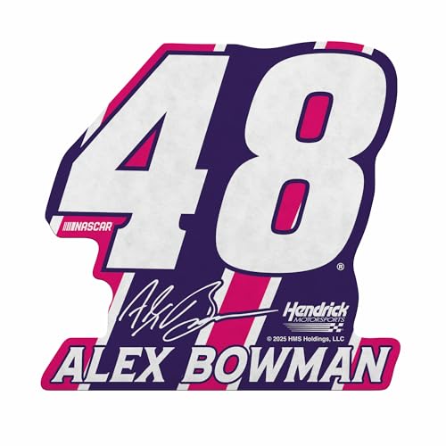 Rico Industries NASCAR Racing Alex Bowman Shape Cut Pennant - Home and Living Room Décor - Soft Felt EZ to Hang