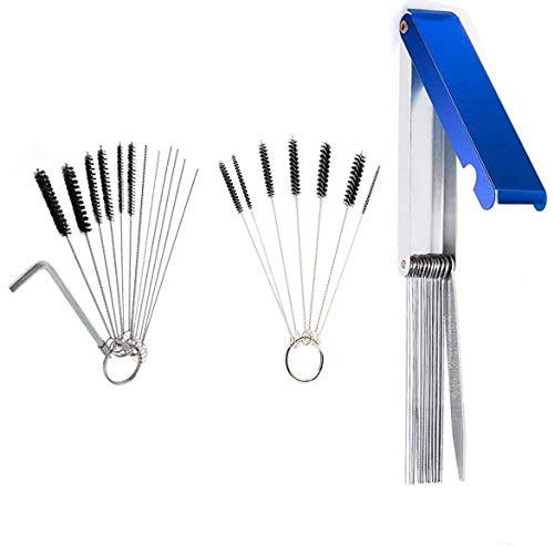 Podoy Carburetor Jet Cleaning Tool Kit 13 Wires Jet Cleaning Needles Wire Brush Carb Dirt Jet Cleaner Tool With 10 Cleaning Needles 5 Brushes #TOP25
