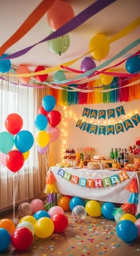 Image of Mix Metallic Balloons set -70 Brithday decoration, Anniversary,Baby shower & Bachelor party, Multicolour balloons