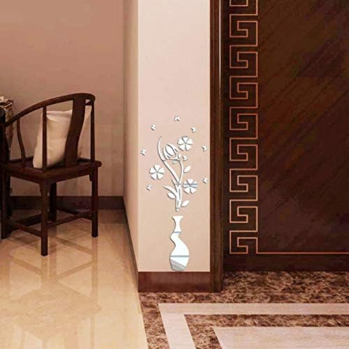 Garneck 1Pc Room Decor Wall Stickers Flowers & Vase Shape Wall Murals Self-Adhesive DIY Wall Decals for Home Docor