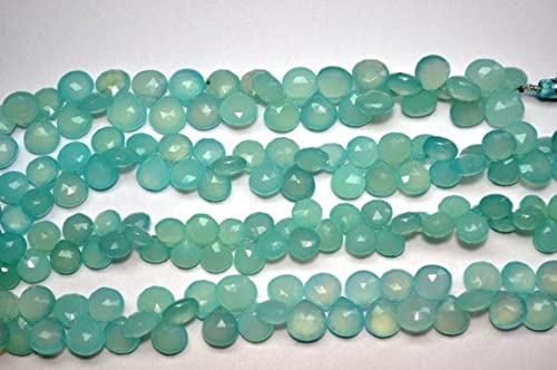 Perle cœur chalcédoine menthe LKBEADS, idéal pour créer un cadeau personnalisé unique