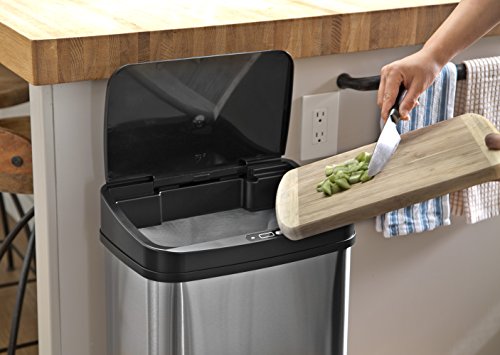 Ninestars TM50SKA003 Dzt-50-28 Automatic Touchless Motion Sensor Rectangular Trash Can thumb #6