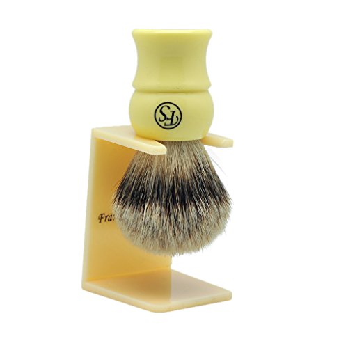 Handmade Silvertip Badger Hair Shaving Brush By Frank Shaving Free Stand Three Color (Beige) #TOP1