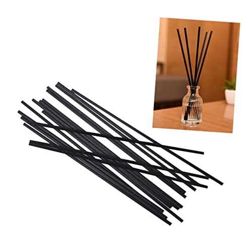 Unomor 50pcs Diffuser Sticks Black Fiber Rods for Home Fragrance Diameter Accessories for Scented Oils and Air
