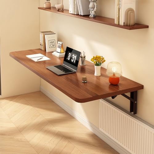 CHZIMADE Wall Mounted Table Desk Folding Floating Laptop Desk Tab...
