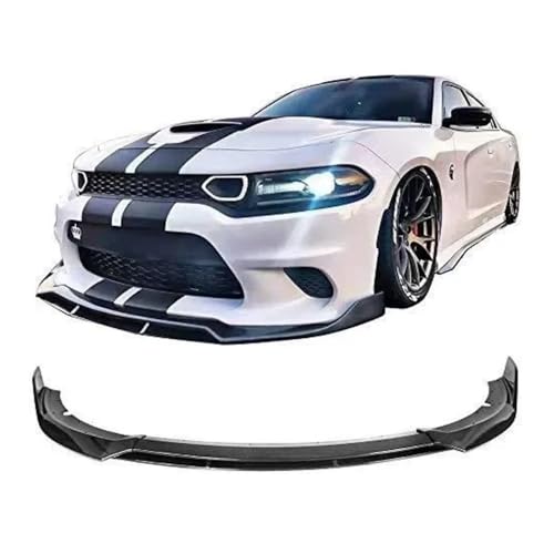 ZGGRB 4pcs Front Lip Spoiler for Dodge Charger SRT 2015-2021 ABS Plastic Splitter Bumper Chin Body Kit Modified Accessories