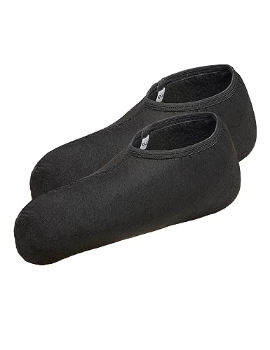 Ladeheid Stiefelsocken Innenschuh Wärmende Socken für Regenstiefel LA40-250 (Schwarz, 42/43 EU)