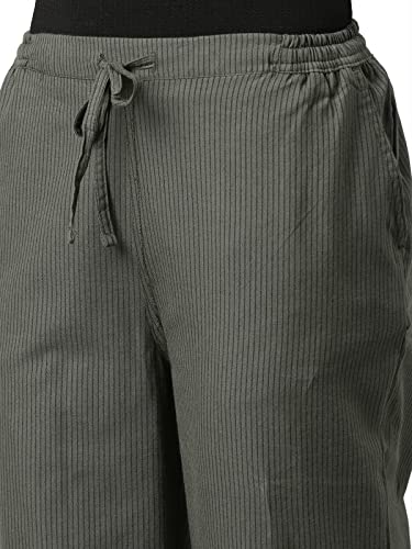 Image of GO COLORS Ikat Print Beige Printed Pencil Pant for Women | Breathable, Side Pocket