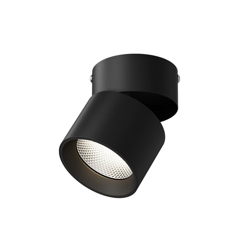 Luz descendente clásica LED de 10W con foco ajustable y acabado minimalista